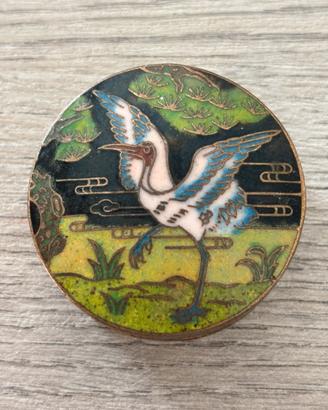 Scatolina portapillole cloisonnè