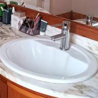 Lavabo bagno da incasso,senza miscelatore 