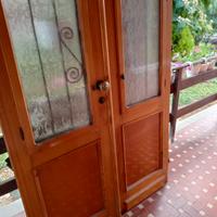 portoncino ingresso legno massello 