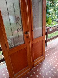 portoncino ingresso legno massello 