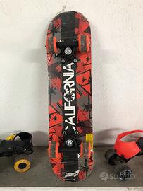Skateboard + pattini regolabili