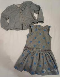 vestitino + coprispalle Ellepi 18 mesi bimba 86 cm