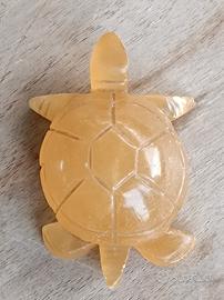 TARTARUGA IN PIETRA GIALLA ONICE