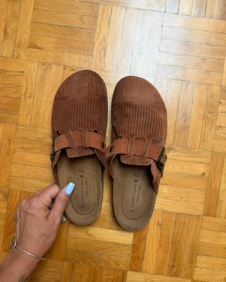 Sabot vera pelle 38 cuoio