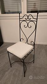 sedia ferro battuto Maisons du Monde
