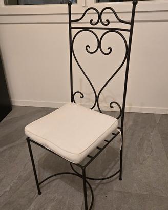 sedia ferro battuto Maisons du Monde