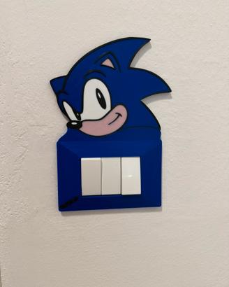 Placca Sonic per interruttore Vimar Plana 3 moduli