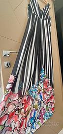 Abito lungo estivo con scollo a V taglia L