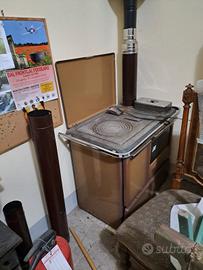 stufa a legno con forno
