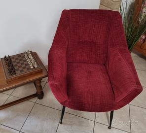 Poltrona vintage anni '50, stile pozzetto