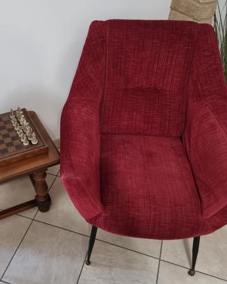 Poltrona vintage anni '50, stile pozzetto