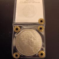 5 Lire 1879 Umberto I moneta in argento