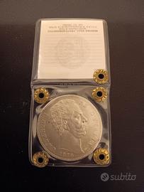 5 Lire 1879 Umberto I moneta in argento