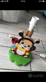 Lampada bimbi legno