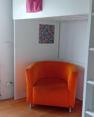 Letto a soppalco Ikea bianco