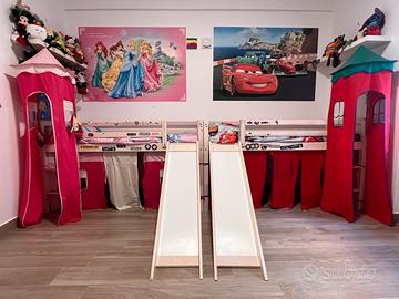 Letto scivolo e casetta