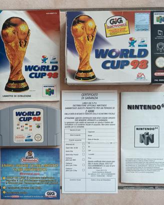 World Cup 98 Videogioco Nintendo 64 France 98 GiG