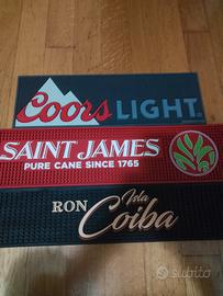 16 TAPPETINI DA BAR DI GOMMA 