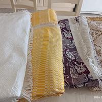 N° 4 coperte matrimoniali in Piquet e cotone nuove