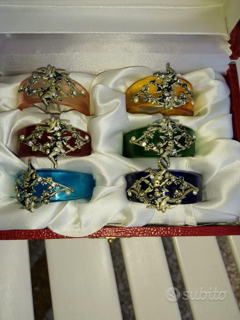 Portatovaglioli In Metallo Traforato – Confezione Da 6 – Colore Argento – Per Matrimoni, Eventi E Cene Di Natale - 2