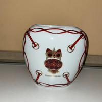 BORBONESE VASO GUFO PORCELLANA