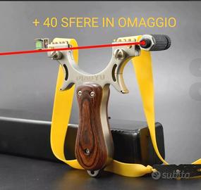 fionda con mirino laser