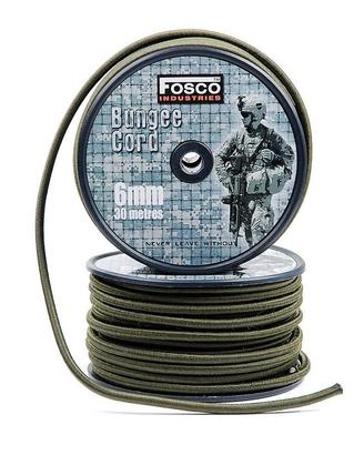 Corda Elastica Verde 6 mm 60 Metri Esercito Marina