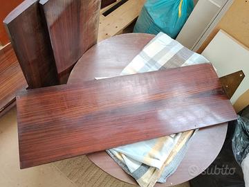 n.12 Mensole legno piallaccio anni '50