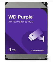 WD HARD DISK INTERNO DA 4TB WD40PURZ NUOVO SIGILLI