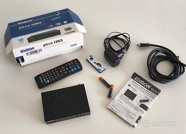 Decoder DVB T2 H.265/HEVC con USB HDMI SCART