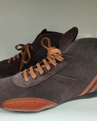 Scarpe uomo artigianali nuove in pelle scamosciata