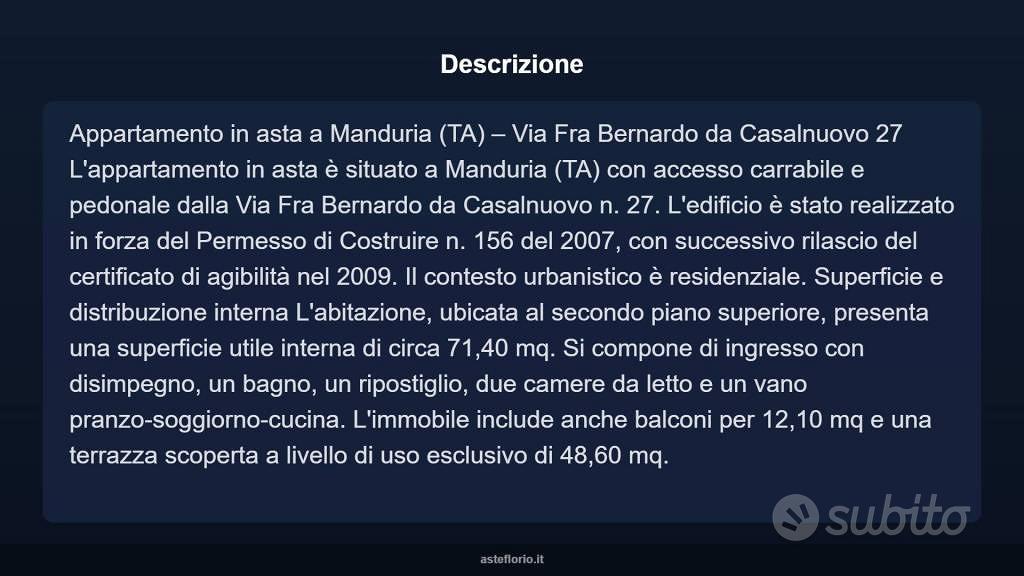 Appartamento – Manduria, Uggiano Montefusco - Vista 3