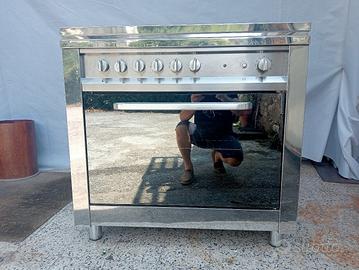cucina fornello forno inox Ariston