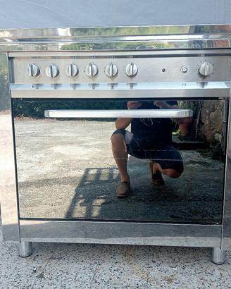 cucina fornello forno inox Ariston