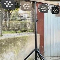 2 Luci stairville + LED commander