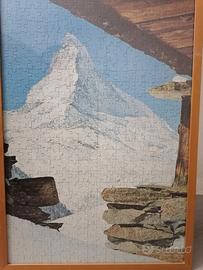 Puzzle del Cervino già fatto con cornice