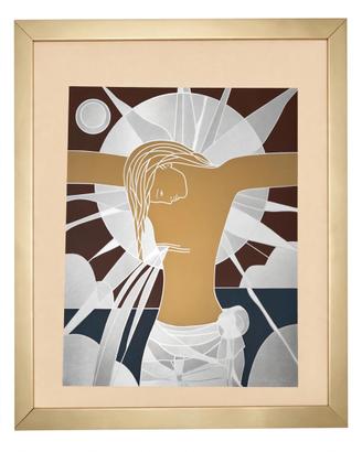 Serigrafia Crocifissione Don Renato Laffranchi