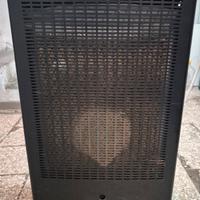 Stufa catalitica a gas calore nera 