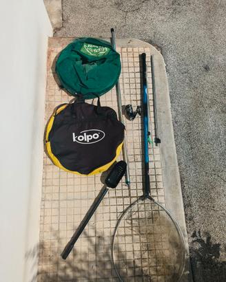 Set canna da pesca bolognese Shimano e accessori