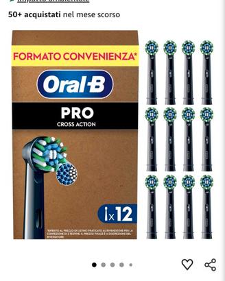 10x Testine Oral B Pro Cross Action NUOVE