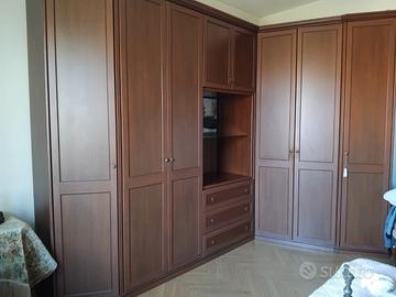 camera in legno angolare 
