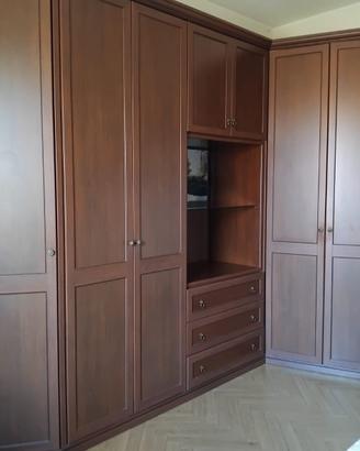 camera in legno angolare 