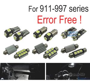 KIT 12 LAMPADE LED INTERNE PER PORSCHE 911 997 CAR