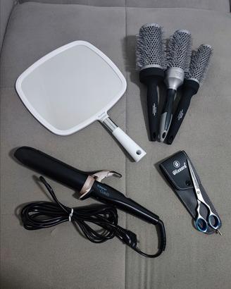Set Parrucchiere - Con Arricciacapelli e Spazzole