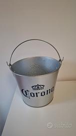 Secchiello ghiaccio birra Corona in metallo zincat