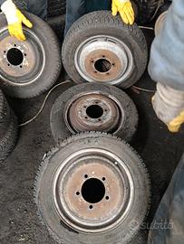 6 cerchi e gomme Piaggio Porter 14 pollici 