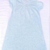 👗 Vestitino abito  in cotone grigio  chiaro 6anni