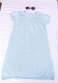 👗 Vestitino abito  in cotone grigio  chiaro 6anni