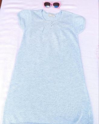 👗 Vestitino abito  in cotone grigio  chiaro 6anni