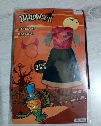 vestito da diavolo 7-10 anni